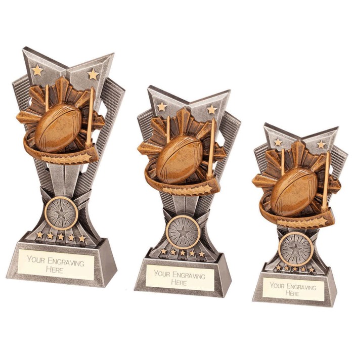 SPECTRE RUGBY AWARD - 3 SIZES - 15CM TO 20CM